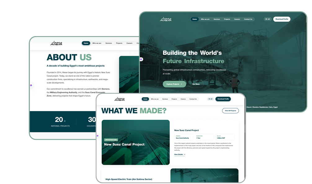 Masar project mockup